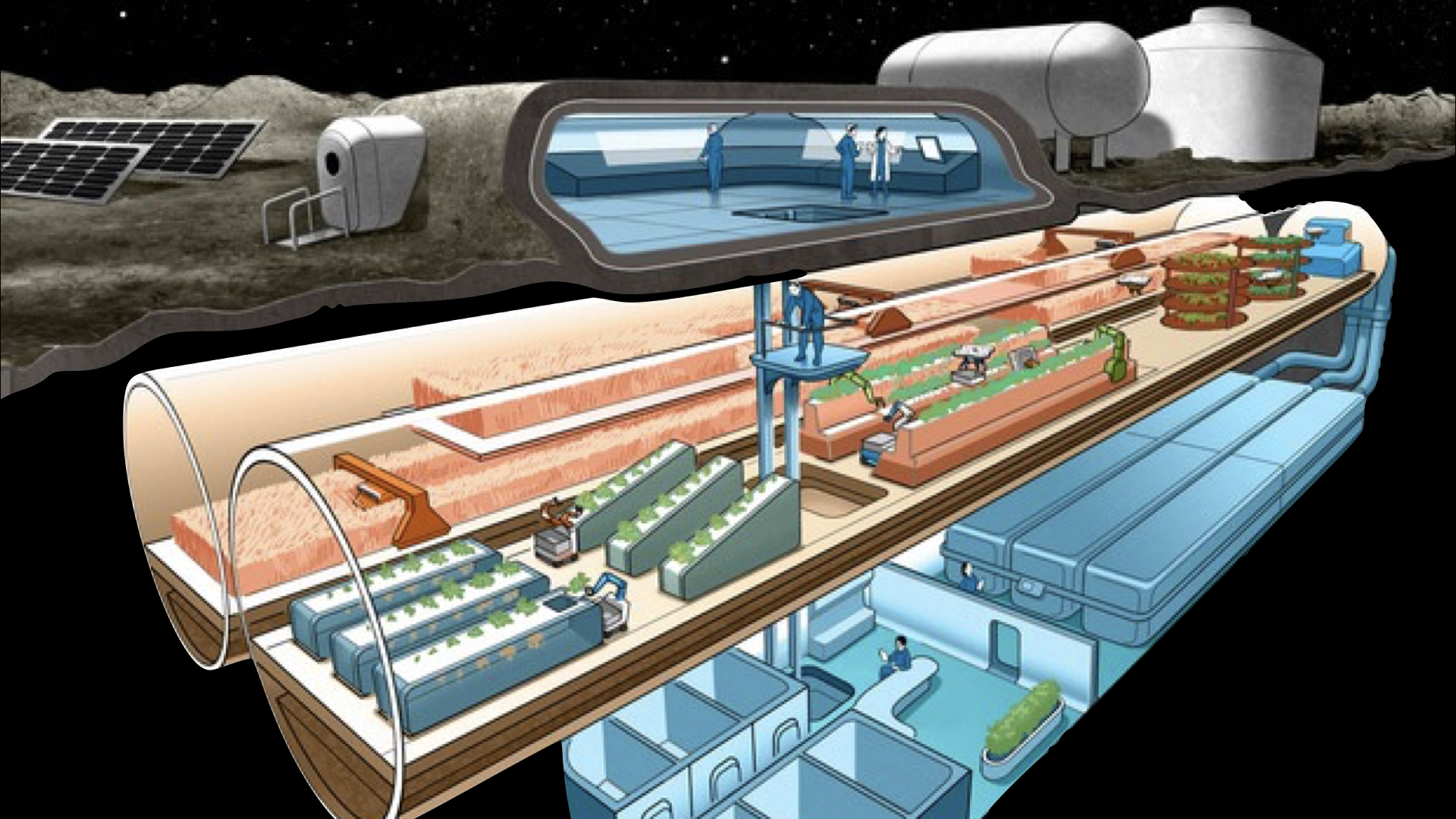 Food Production On The Moon And Mars - Akihabara News